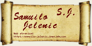 Samuilo Jelenić vizit kartica